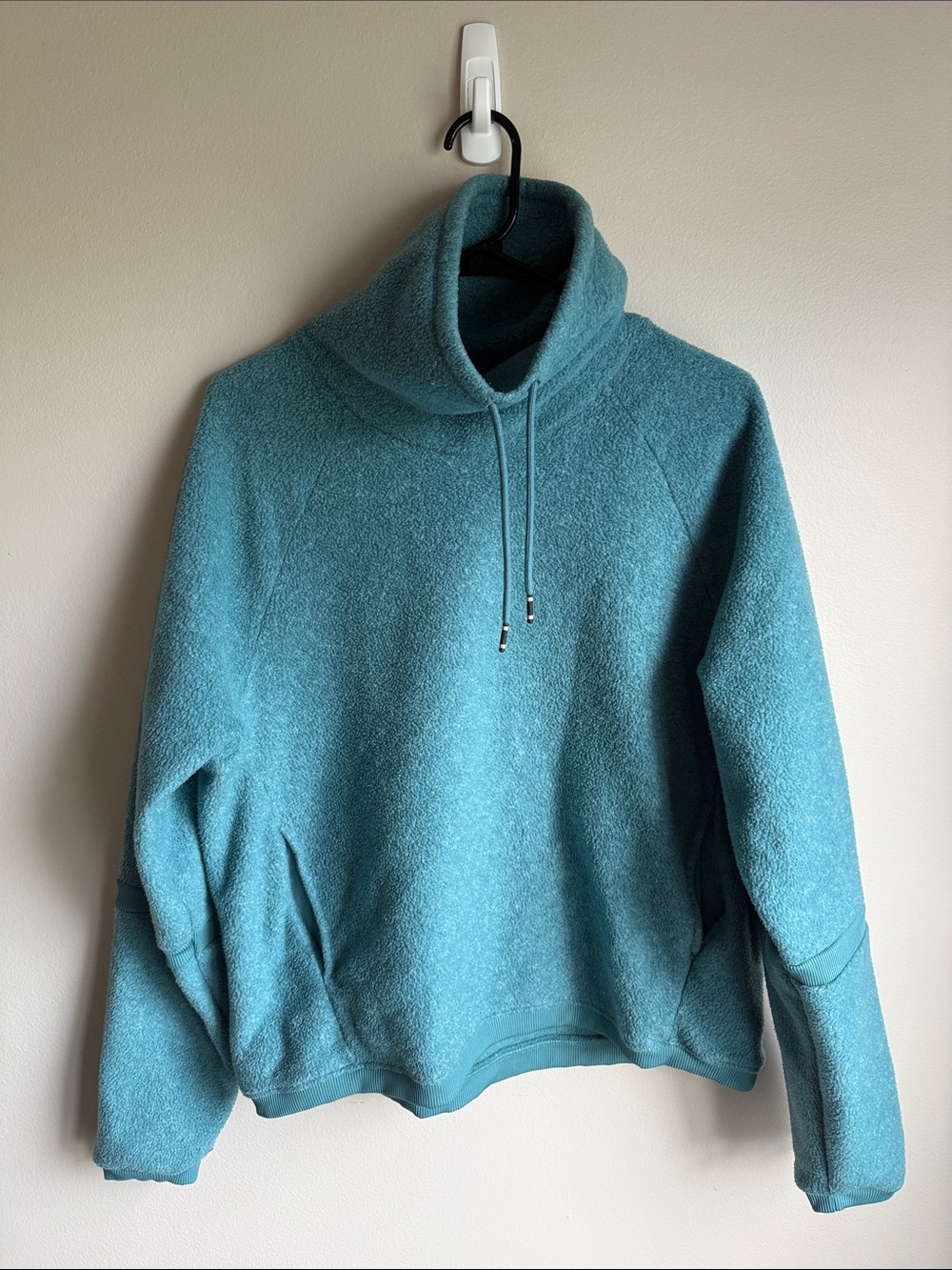 Nike Teal Cowl Neck Plush Pullover